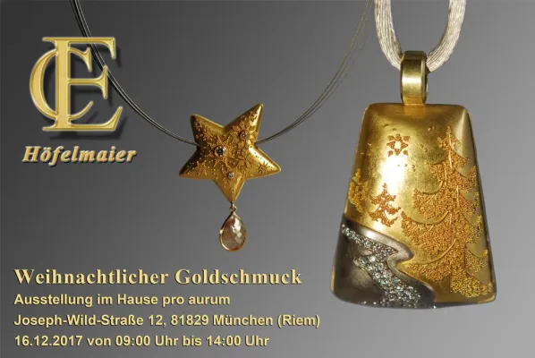Bild: Weihnachtlicher Goldschmuck von EC Höfelmaier bei pro aurum in München