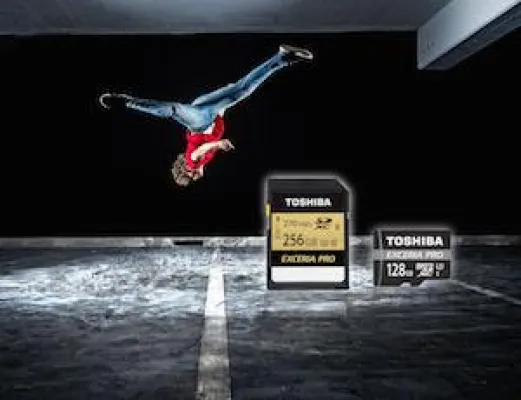 Bild: Toshiba erweitert Modellreihe EXCERIA PRO™ mit SD- und microSD-Speicherkarten für Fotografen und Videofilmer