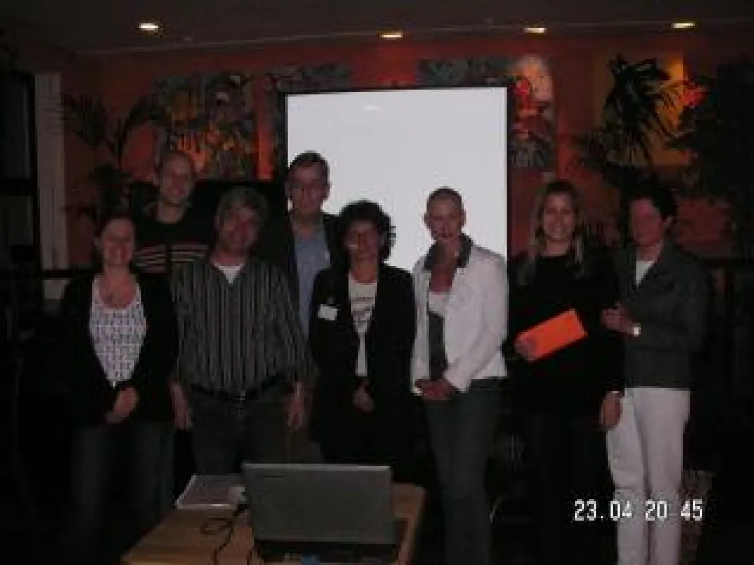v.l.n.r: Ute Liersch, Marcus Golling, Antonino Sipala, Paul von Stetten, Sigrid Aschner-Geiger, Nadine Rebel, Janina Zgolik, Frau von Kühlmann (HOG)