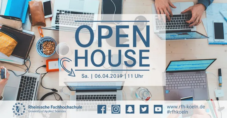 Bild: Open House an der Rheinischen Fachhochschule Köln am 6. April