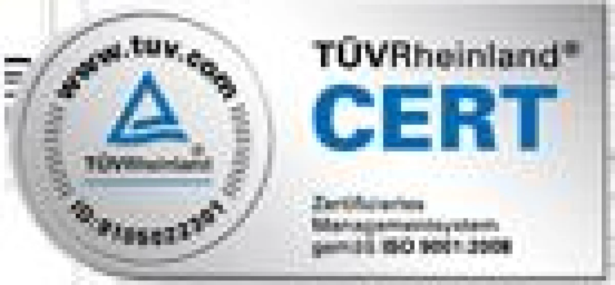TÜV zertifiziert nach DIN EN ISO 9001:2008