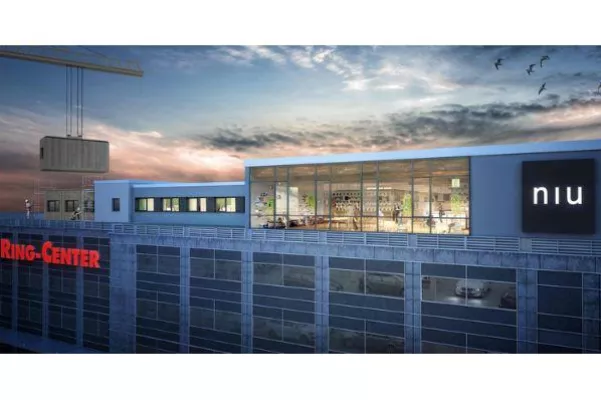 Bild: Richtfest für das erste SKYPARK-Projekt auf einem ECE- Shopping-Center