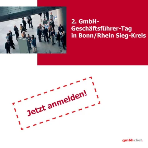 Bild: 2. GmbH-Geschäftsführer-Tag in Bonn/Rhein-Sieg