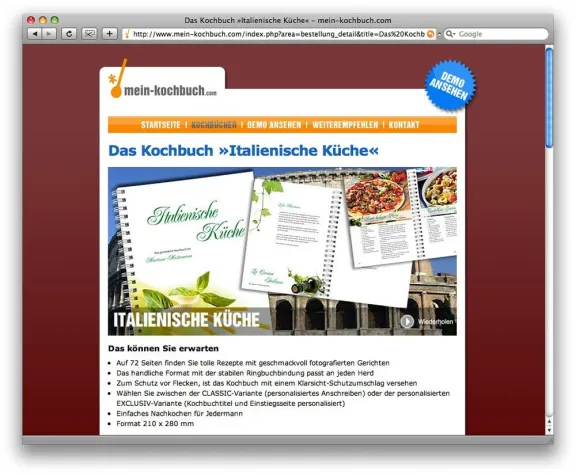 Bild: Kochbuch mit individueller Widmung