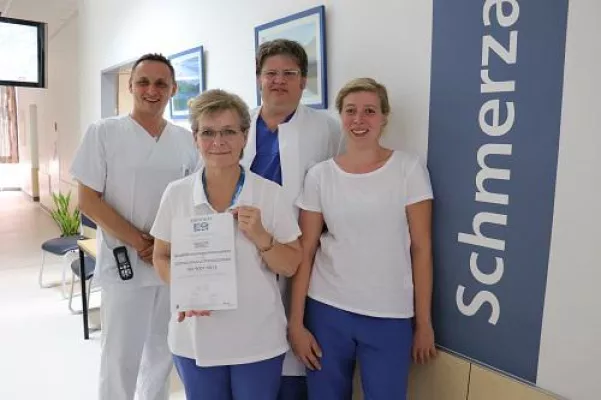 Klinik für Anästhesie und Schmerzmedizin am Marienhospital Letmathe erneut zertifiziert Bild: Klinik für Anästhesie und Schmerzmedizin am Marienhospital Letmathe erneut zertifiziert