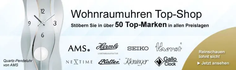 Hochwertige Wand- und Tischuhren online kaufen Bild: Hochwertige Wand- und Tischuhren online kaufen