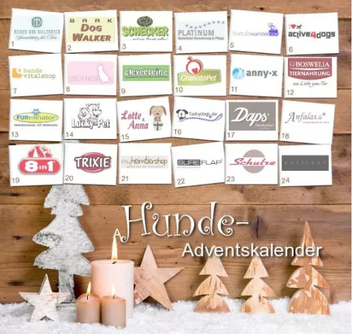 Stadthunde.com: Großer Hunde-Adventskalender mit hochwertigen Preisen Bild: Stadthunde.com: Großer Hunde-Adventskalender mit hochwertigen Preisen