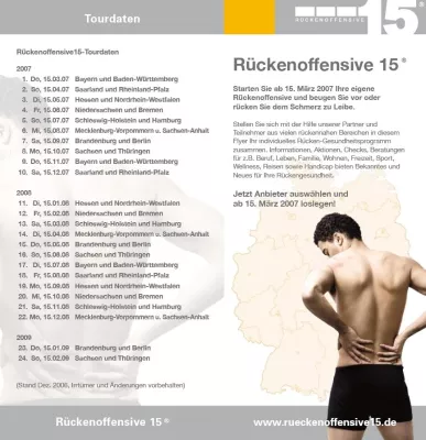 Bild: Rückenoffensive 15 zu Gast auf dem 1. Hamburger Rückentag in Poppenbüttel im Alstertal-Center