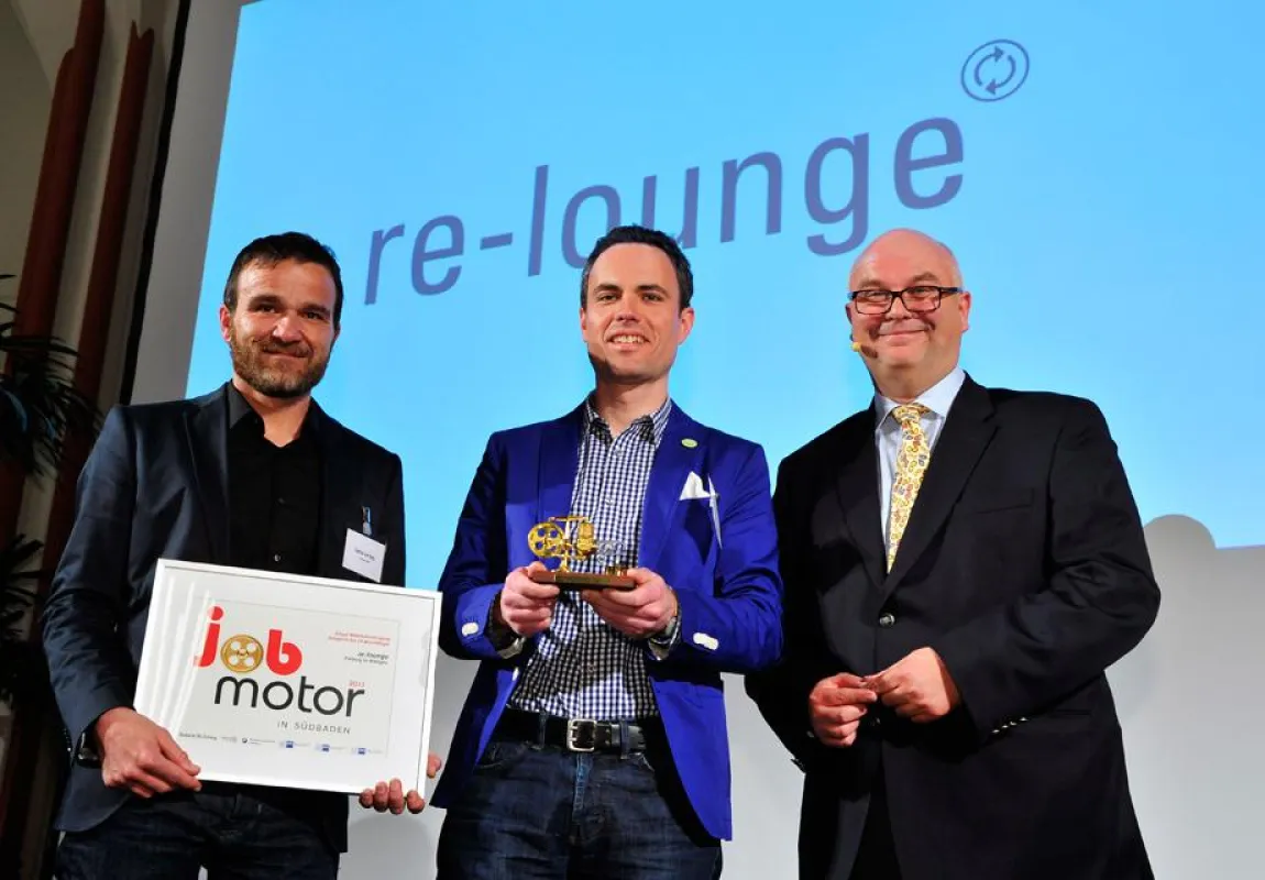 (v.l.n.r.) Dietmar vom Berg, Oliver Schmitt und Laudator Achim Eickhoff (Foto: Thomas Kunz,)