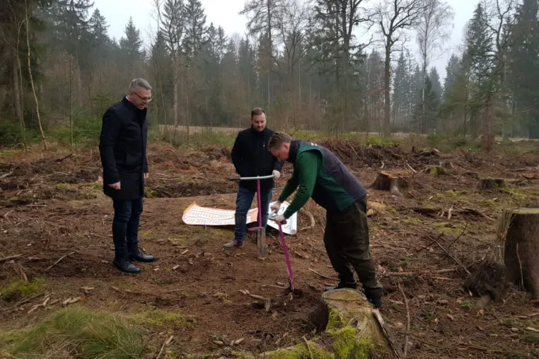 Bild:  Das FIMAVO-Klimaschutzprojekt  "Gemeinsam für den Wald und unsere Umwelt"