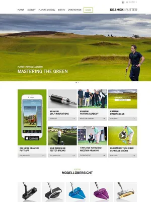 Bild: KRAMSKI PUTTER jetzt online mit neuer Website – die erste Adresse für alle Golfer