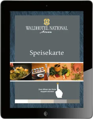 Bild: Digitale Speisekarte und Infotool auf den Zimmern: iPad-Lösungen von ADVERMA für Hotels und Restaurants