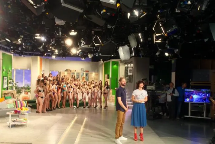 Bild: pcBilliger und die Schönsten beim SAT.1 Frühstücksfernsehen