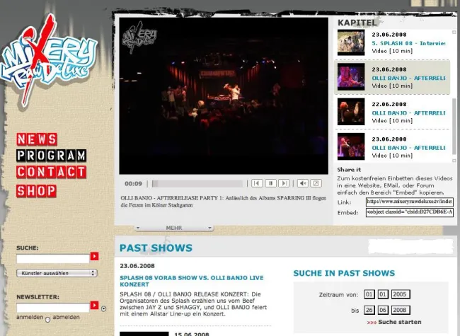 Bild: IPTV - netpoint media vermarktet HipHop Web-TV-Sender Mixery Raw Deluxe