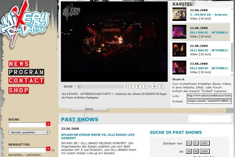 IPTV - netpoint media vermarktet HipHop Web-TV-Sender Mixery Raw Deluxe Bild: IPTV - netpoint media vermarktet HipHop Web-TV-Sender Mixery Raw Deluxe