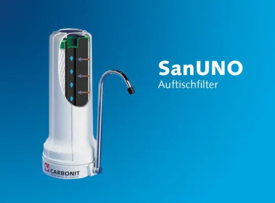 Bild: Sauber gefiltertes Leitungswasser trinken, der Umwelt und der Gesundheit zuliebe