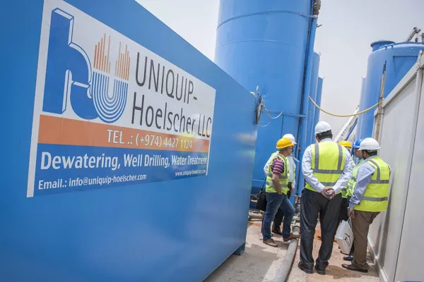 Bild: Wasseraufbereitung für Großprojekt in Katar von Hölscher Wasserbau