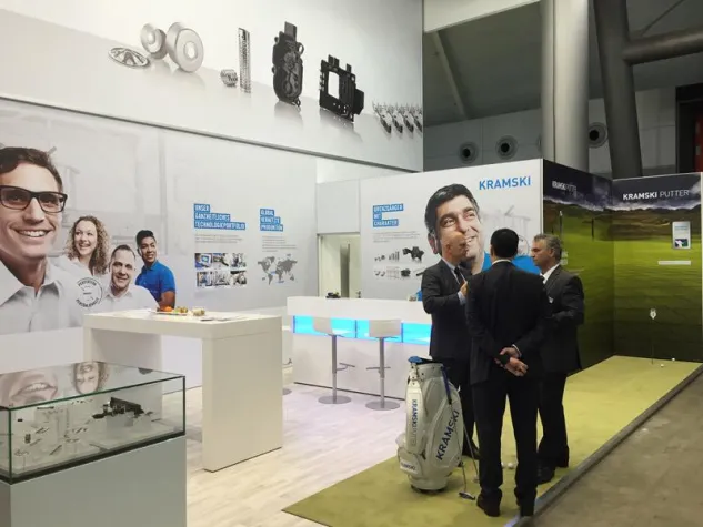KRAMSKI bei der Blechexpo 2015 in Stuttgart Bild: KRAMSKI bei der Blechexpo 2015 in Stuttgart