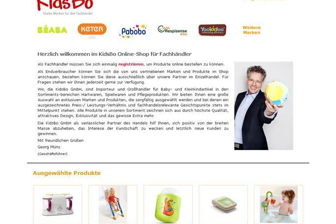 KidsBo mit neuem Online-Shop exklusiv für den Fachhandel Bild: KidsBo mit neuem Online-Shop exklusiv für den Fachhandel