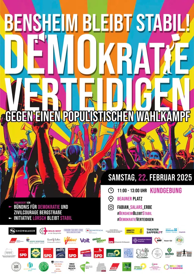 Poster #BensheimBleibtStabil