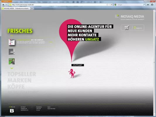 Bild: Onlineagentur MOSAIQ MEDIA startet mit eigenem Website-Relaunch den Weg in die erste Liga im Ländle