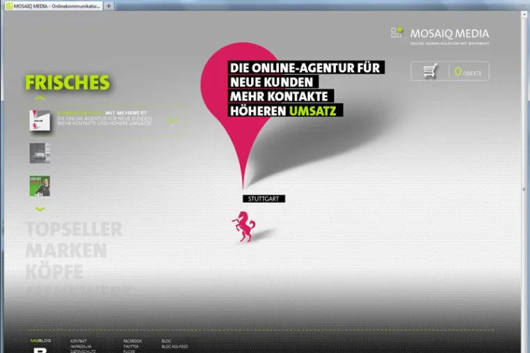 Bild: Onlineagentur MOSAIQ MEDIA startet mit eigenem Website-Relaunch den Weg in die erste Liga im Ländle