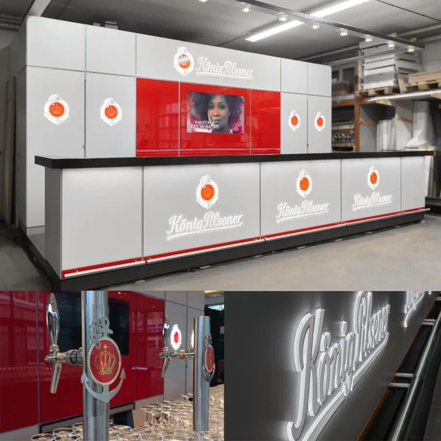 König Pilsener Brauerei Theke