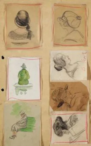 Bild: Im 150. Geburtsjahr von Heinrich Zille - Bei Hausbrand entdeckte Zeichnungen jetzt in Ketterer Kunst-Auktion