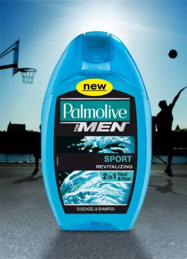 Bild: Revitalizing: Palmolive For Men Sport 2 in 1 Duschgel & Shampoo