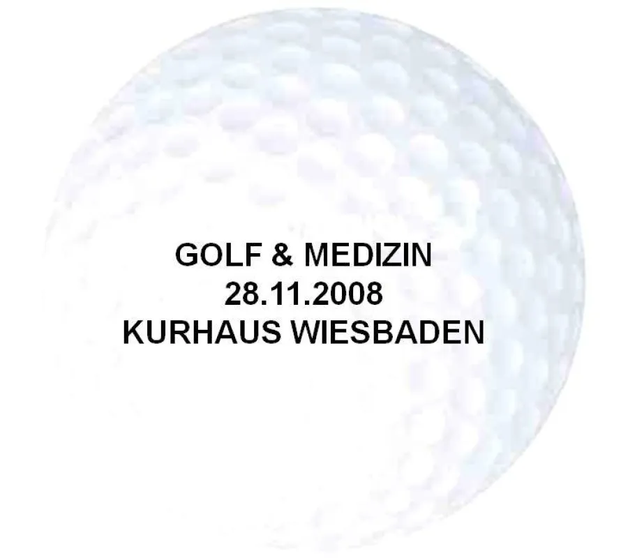 Veranstaltung Golf & Medizin - Prof. Dr. Juergen Ahlers und Dr. Michael Germann