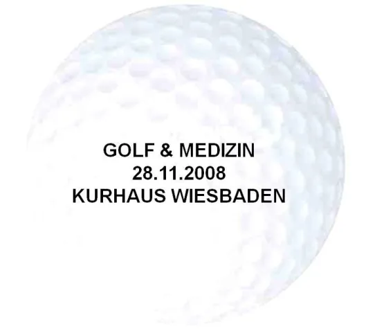 Bild: Veranstaltung „Golf und Medizin“ am 28. November 2008 im Kurhaus Wiesbaden