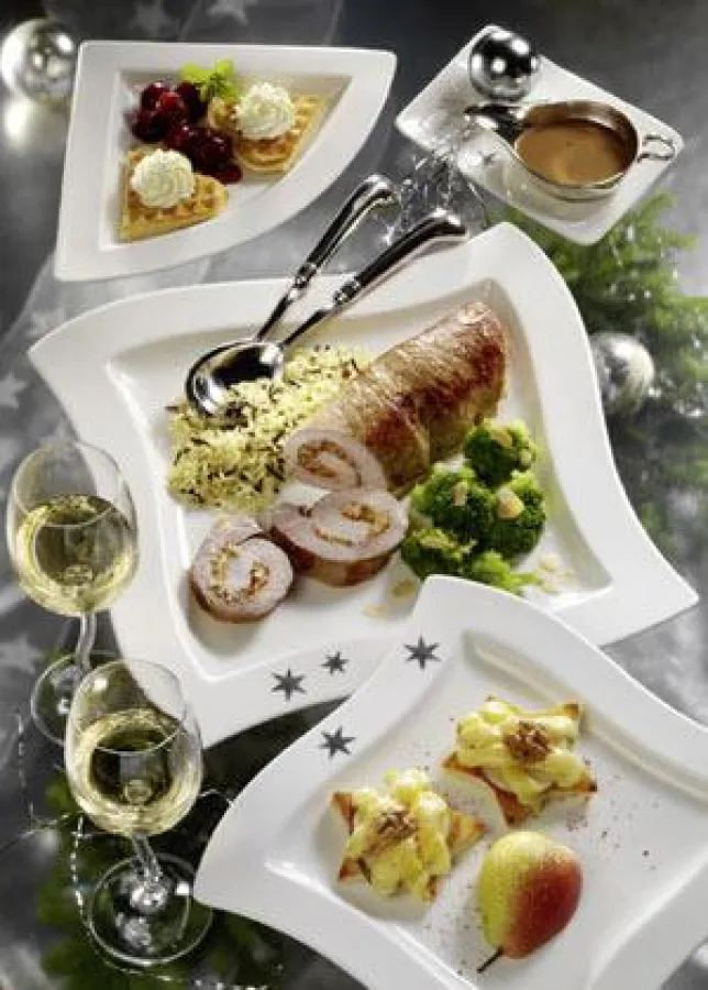 Gefüllter Kalbsbraten. Einer der vielseitigen Menuetipps auf weihnachtsmenue.de