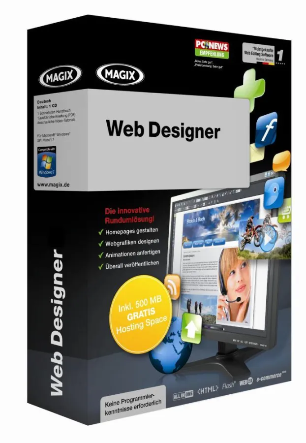 Homepage erstellen mit MAGIX