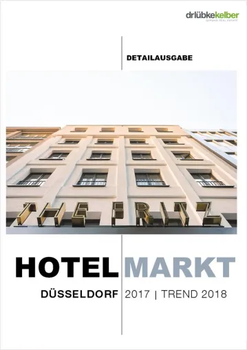Bild: Hotelmarktbericht Düsseldorf 2018 der Dr. Lübke & Kelber GmbH: