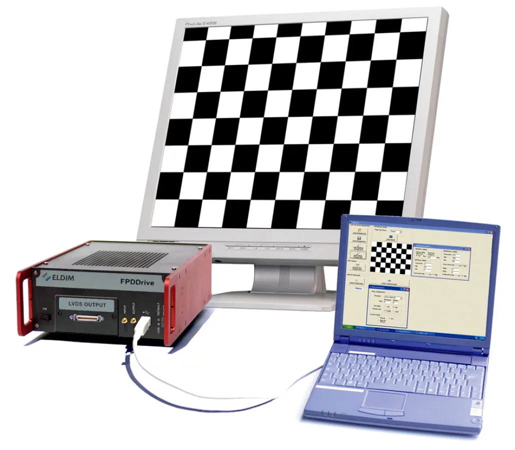 Der FPDDrive von ELDIM ist ein elektronisches Steuerungsmodul für die Entwicklung und Programmierung von Bildschirmen