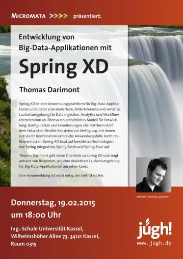 Rückblick der JUGH: Entwicklung von Big-Data-Applikationen mit Spring XD Bild: Rückblick der JUGH: Entwicklung von Big-Data-Applikationen mit Spring XD