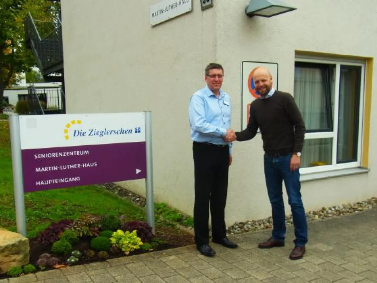 Begrüßung der neuen Einrichtungsleitung im Martin-Luther-Haus