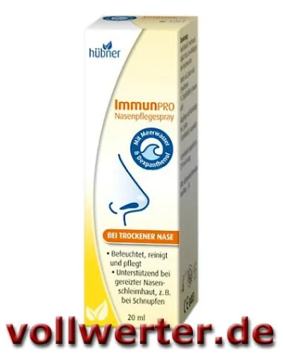 ImmunPro Nasenpflegespray von Hübner ab sofort erhältlich im Reformhaus Online-Shop Bild: ImmunPro Nasenpflegespray von Hübner ab sofort erhältlich im Reformhaus Online-Shop