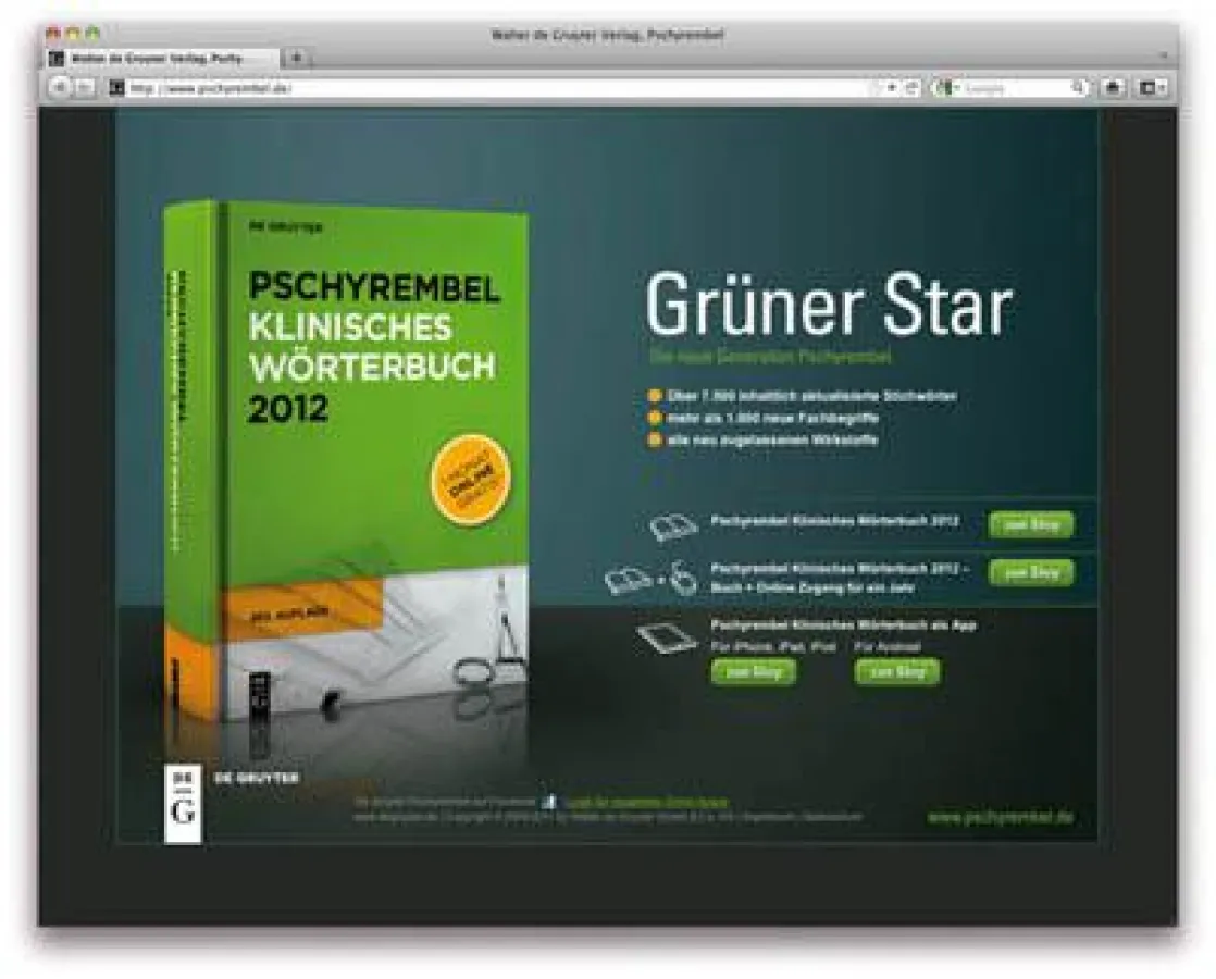 Screenshot www.pschyrembel.de