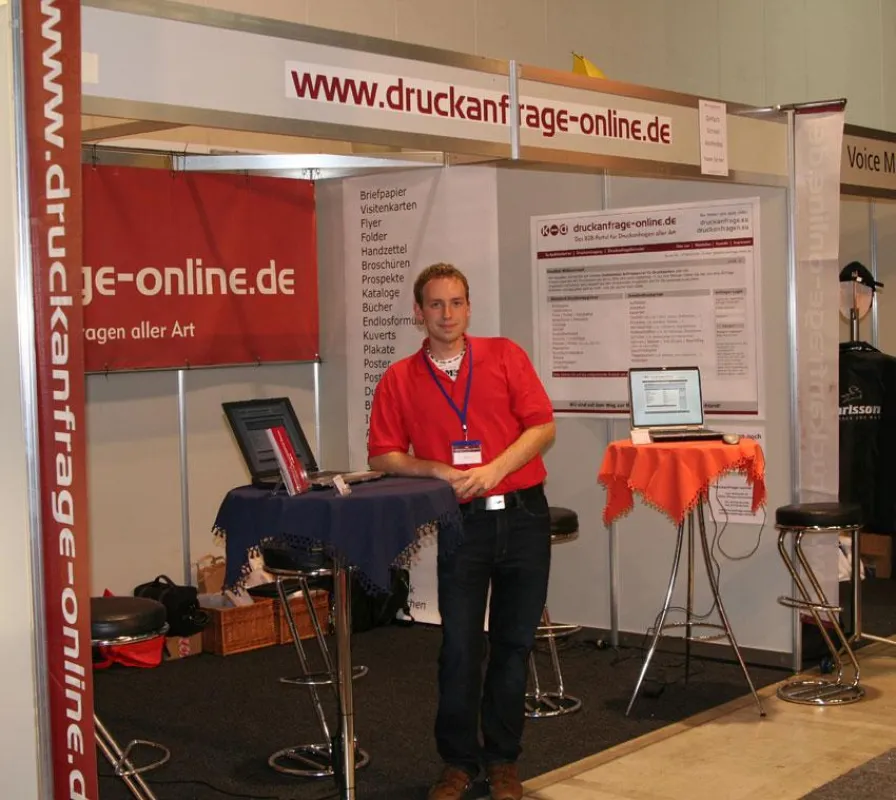 Messestand der Firma druckanfrage-online.de