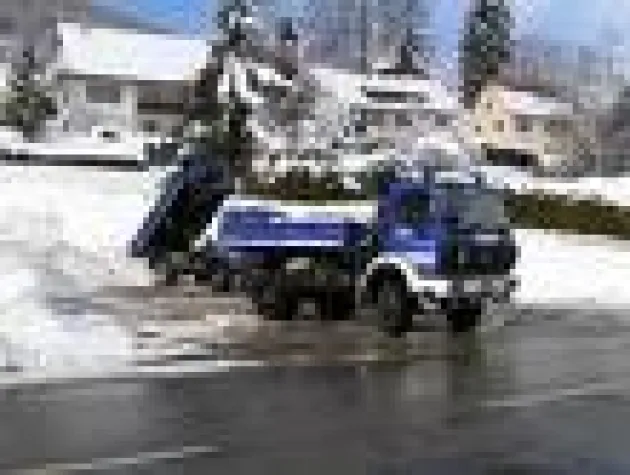 Bild: Schneetransport von Bremerhaven ins thüringische Oberhof