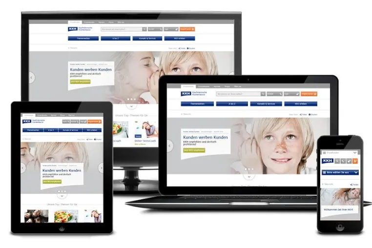 Bild: Relaunch: Responsive Website für die KKH