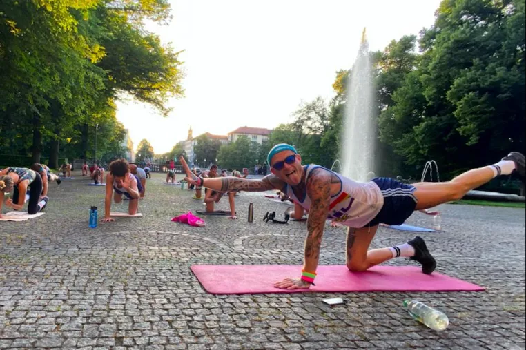 Bild: Buntes Training für ein offenes, tolerantes Berlin