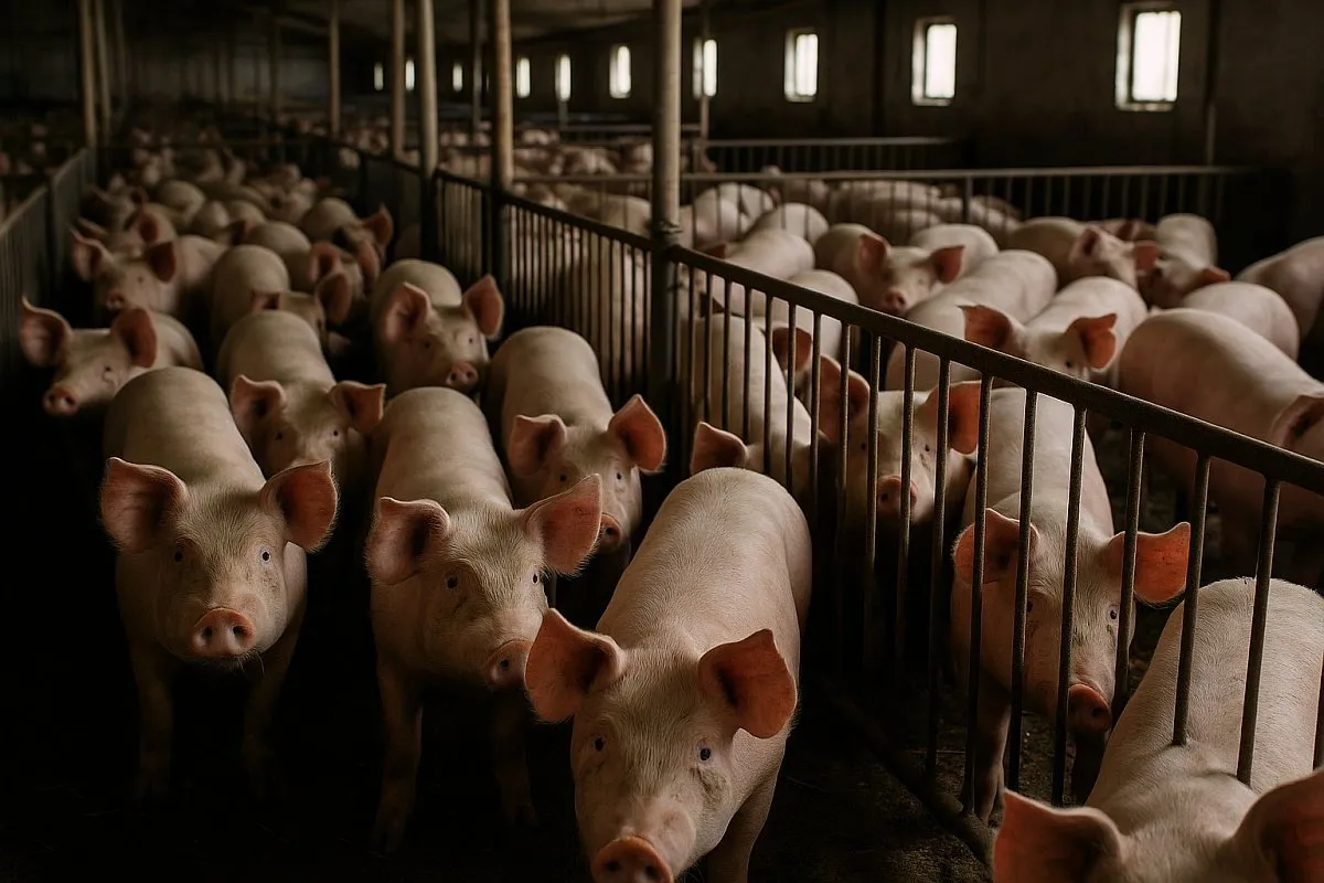 Leiden für Leistung: Tierversuche in der Landwirtschaft (© Quelle: KI-generiert (erstellt mit OpenAI / ChatGPT))