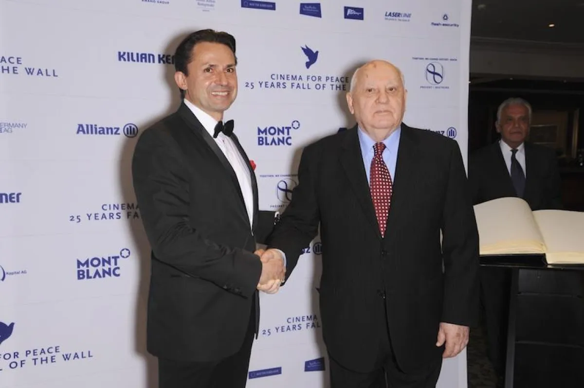 Haben eine gemeinsame Vision: Michail Gorbatschow (re.) und Neutrino Inc., CEO Holger T. Schubart
