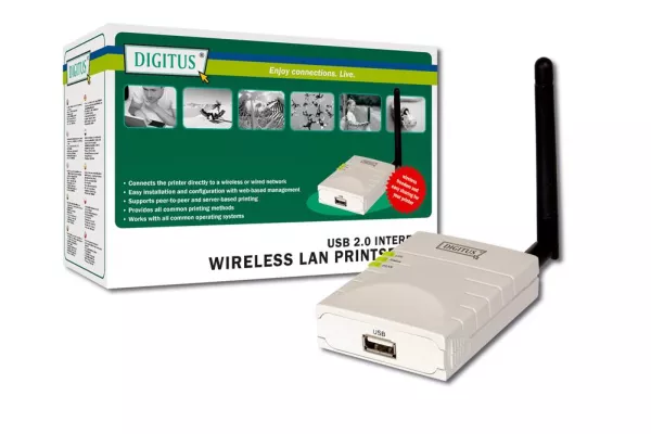 Bild: Klein und kompakt - die Wireless LAN Printserver von DIGITUS®