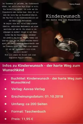 Bild: Buchveröffentlichung: Kinderwunsch - der harte Weg zum Wunschkind