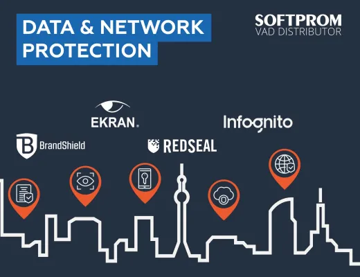 Bild: Softprom mit IT-Sicherheitsquartett bei der it-sa 2021 in Nürnberg