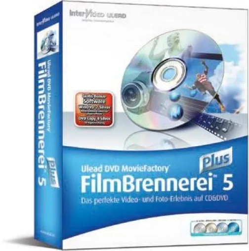Ulead erweitert FilmBrennerei 5 zum MultiMedia Brennpaket Bild: Ulead erweitert FilmBrennerei 5 zum MultiMedia Brennpaket