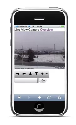 Bild: C-MOR-Videoüberwachung unterstützt iPhone ohne APP-Installation